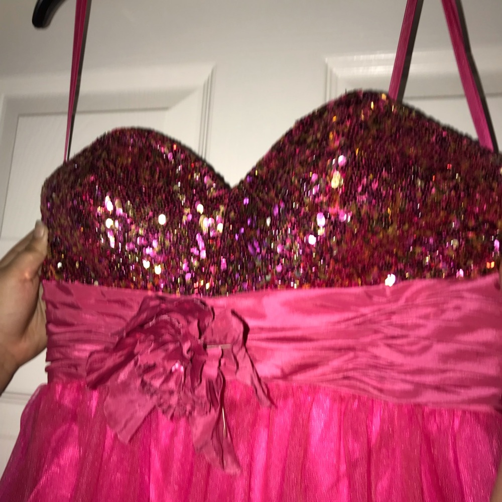 Hot Pink Dress for weddings and parties etc.